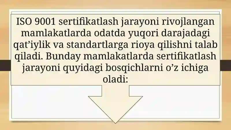 ISO 9001 sertifikatlash jarayoni 2