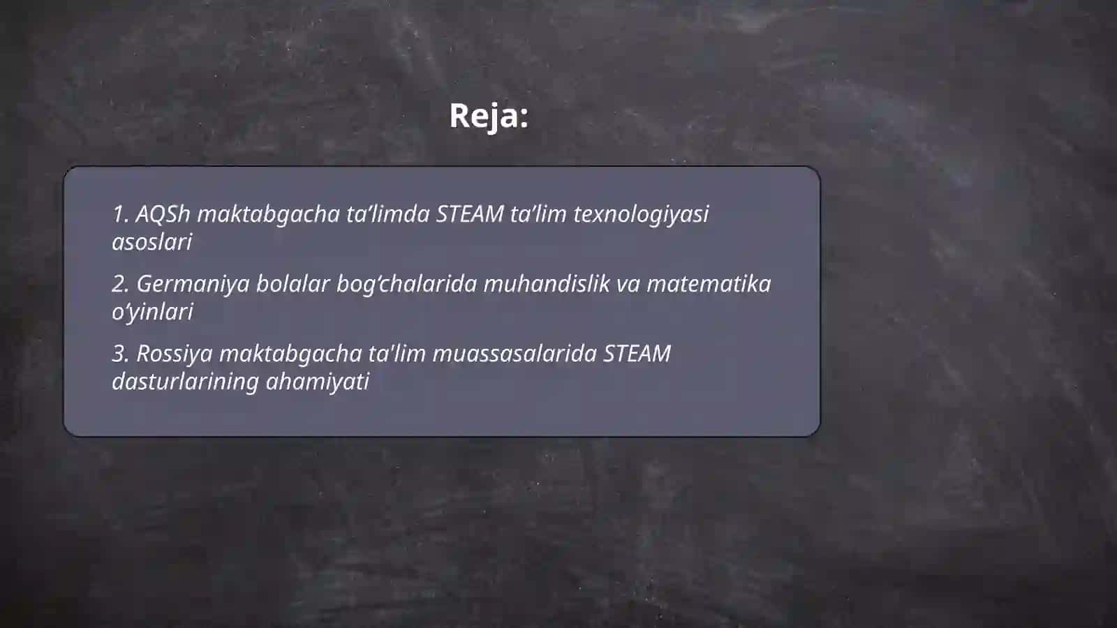 Aqsh, Germaniya,va Rossiyada maktabgacha taʼlimda STEAM taʼlim texnologiyasidan foydalanish 2