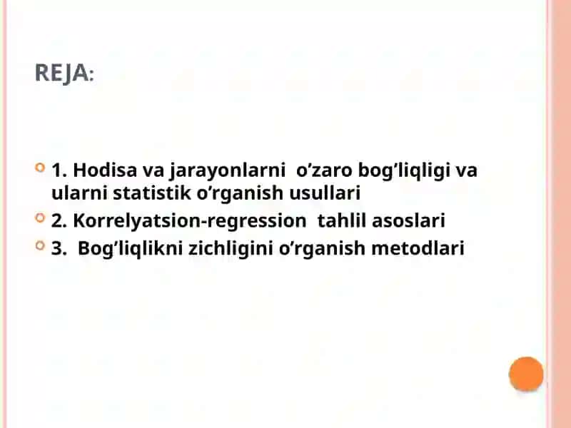 O’zarobog’lanishlarnistatistikadao’rganish 2
