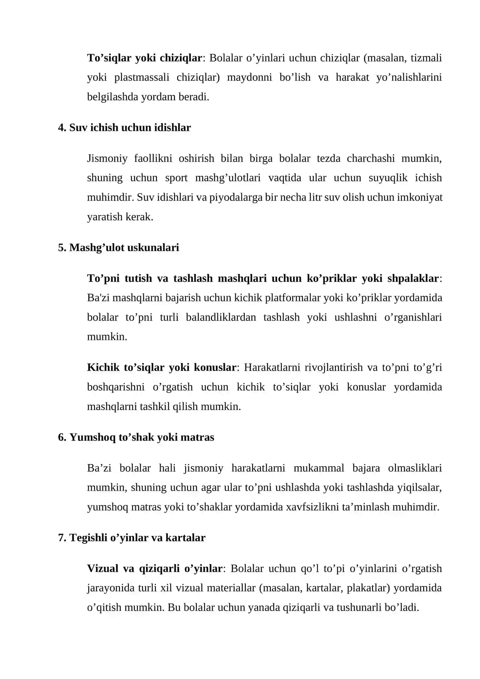 Qo’l to’pi Elementlari va Jihozlar 2
