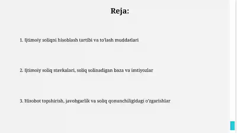 Ijtimoiy soliqni hisoblash tartibi va to'lash muddatlari 2