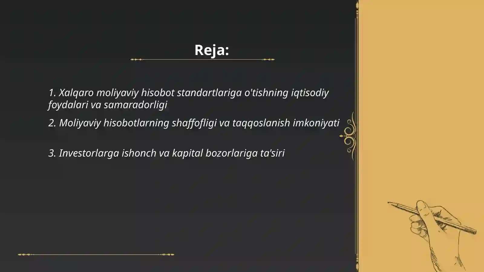 Moliyaviy hisobning Xalqaro standartlari cheklovlari va afzalliklari 2