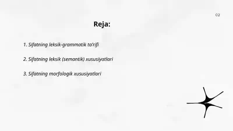 Sifatning leksik grammatik xususiyatlari 2
