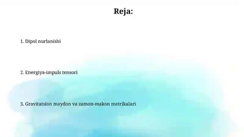 Dipol nurlanishi 2