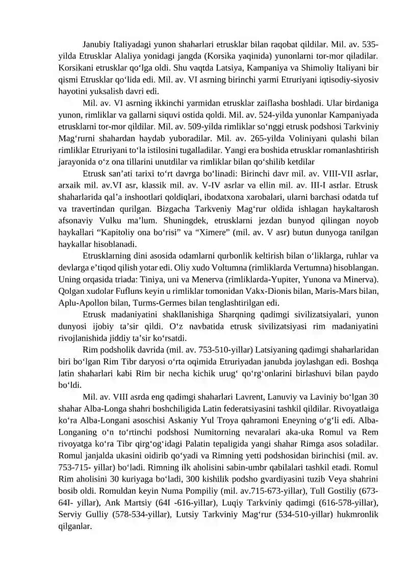 Etrusklar va Rim Respublikasi 2
