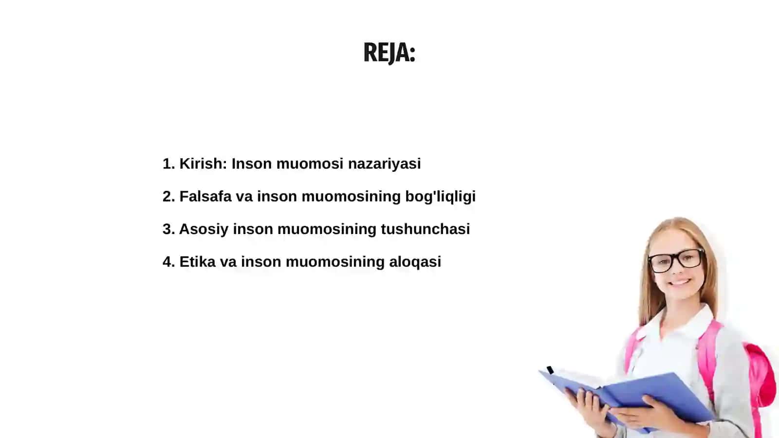 Falsafada inson muomosi 2