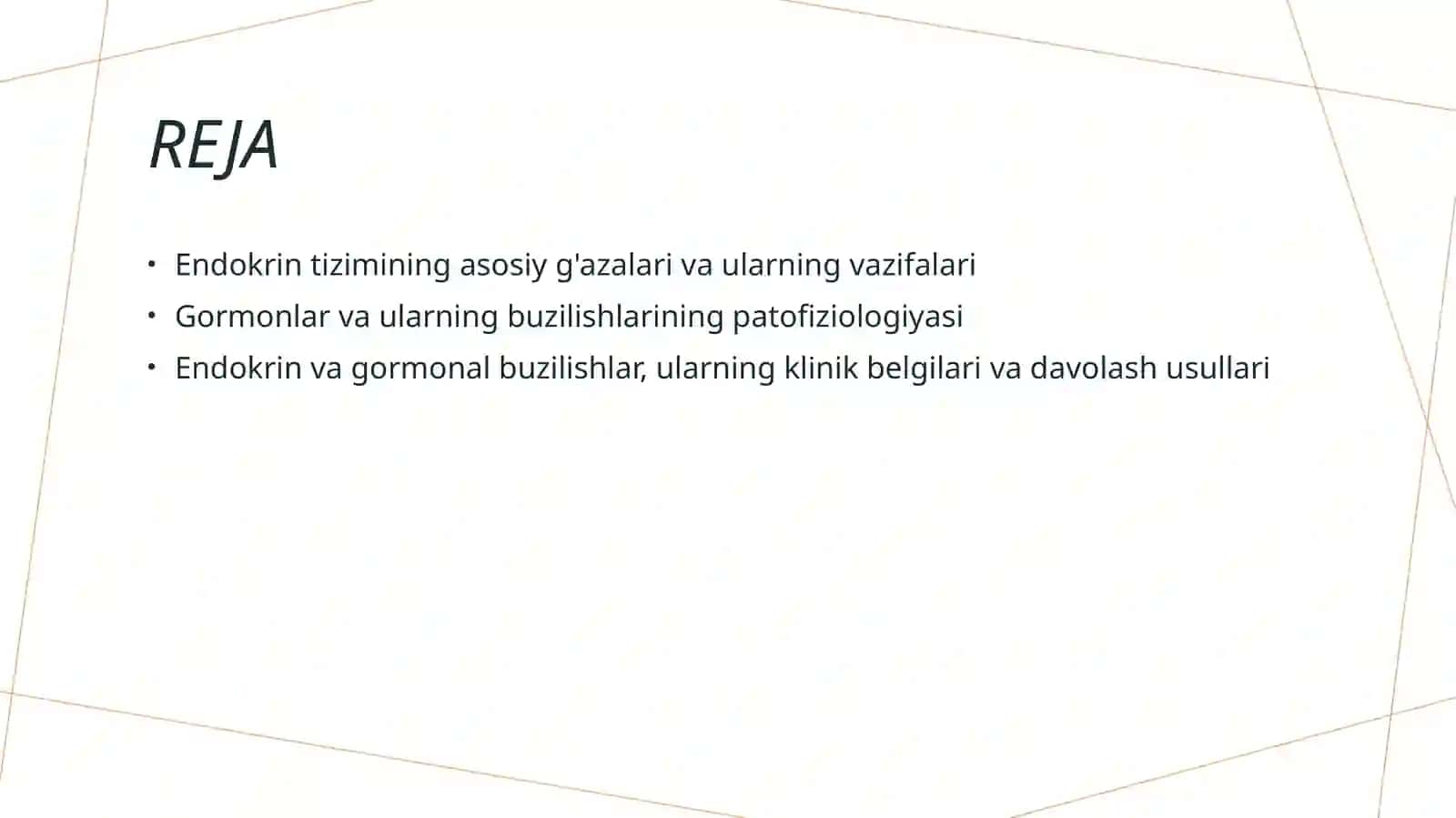 Endokrin sistemasi patofiziologiyasi 2