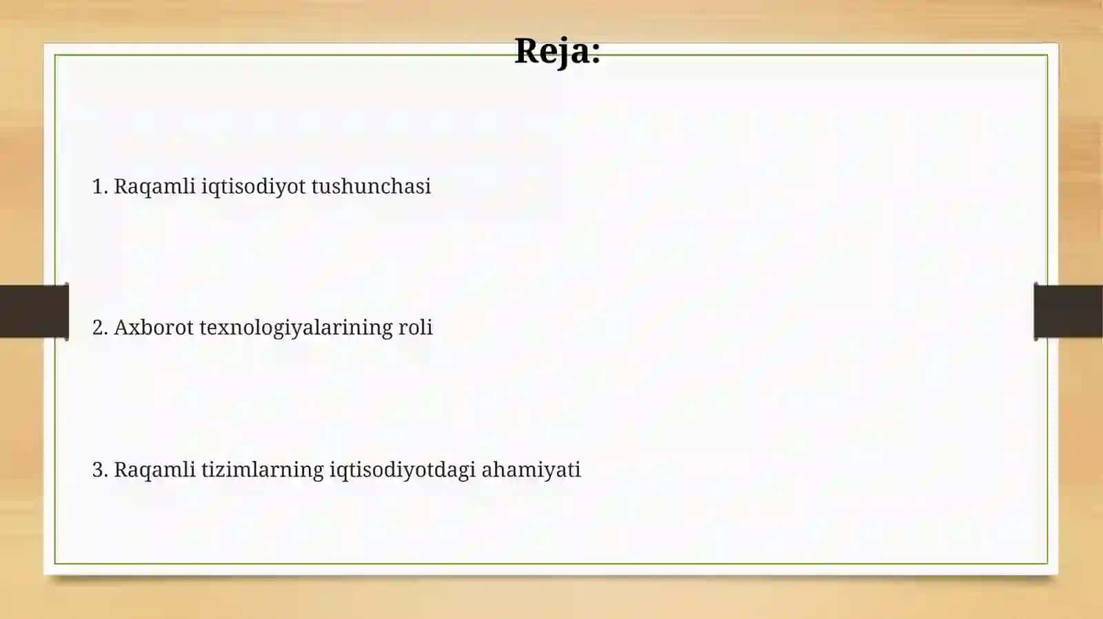 Raqamli iqtisodiyotda axborot texnologiyalari va tizimlari 2