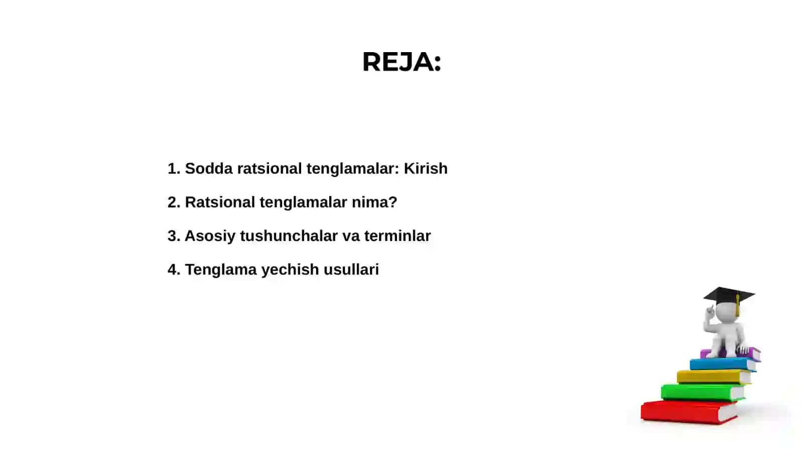 Sodda ratsional tenglamalar: Kirish va asoslar 2