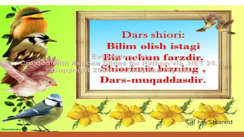 Ta’limiy maqsadlar 2