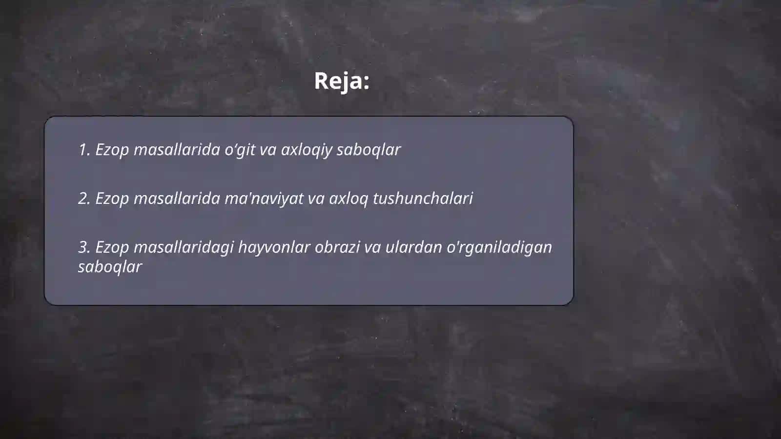 Ezop masallarida didaktika 2