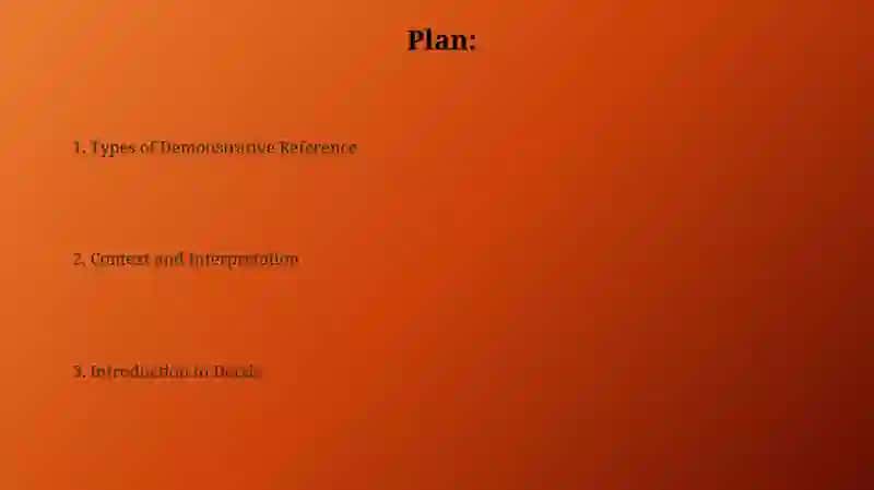 Types of Demonstrative Reference 2
