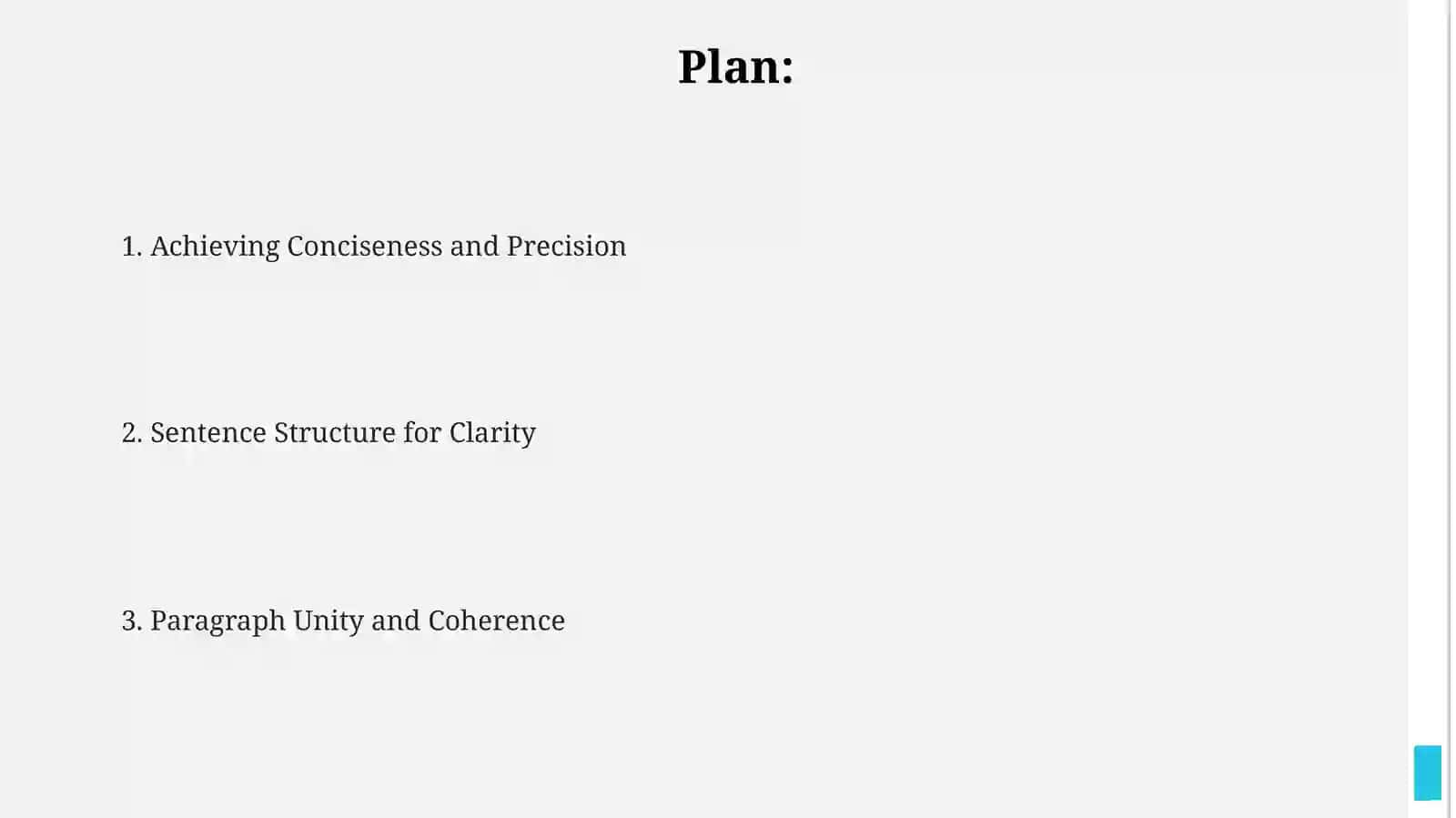 Clarity in sentences and paragraphs 2