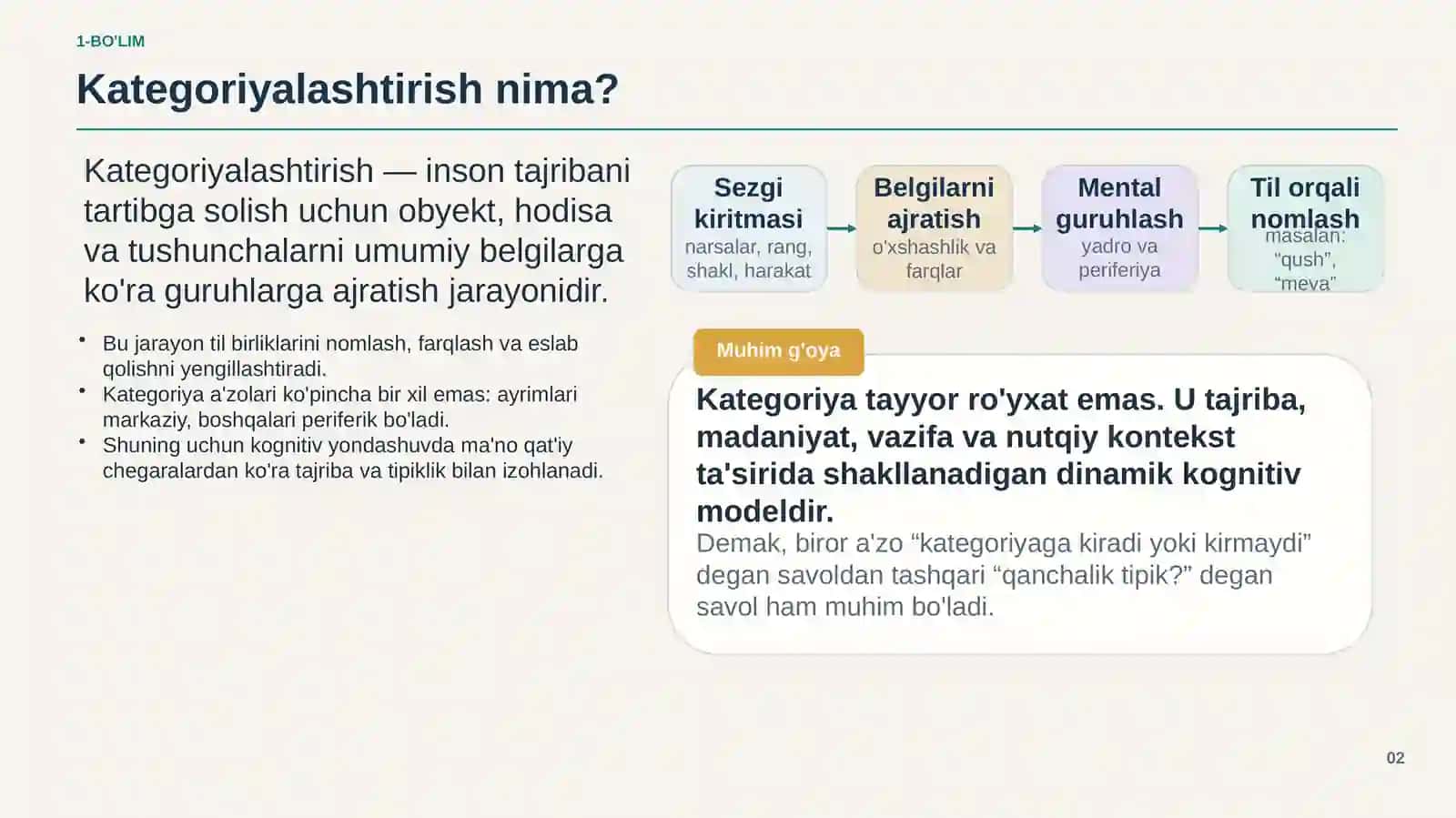 KOGNITIV TILSHUNOSLIK 2