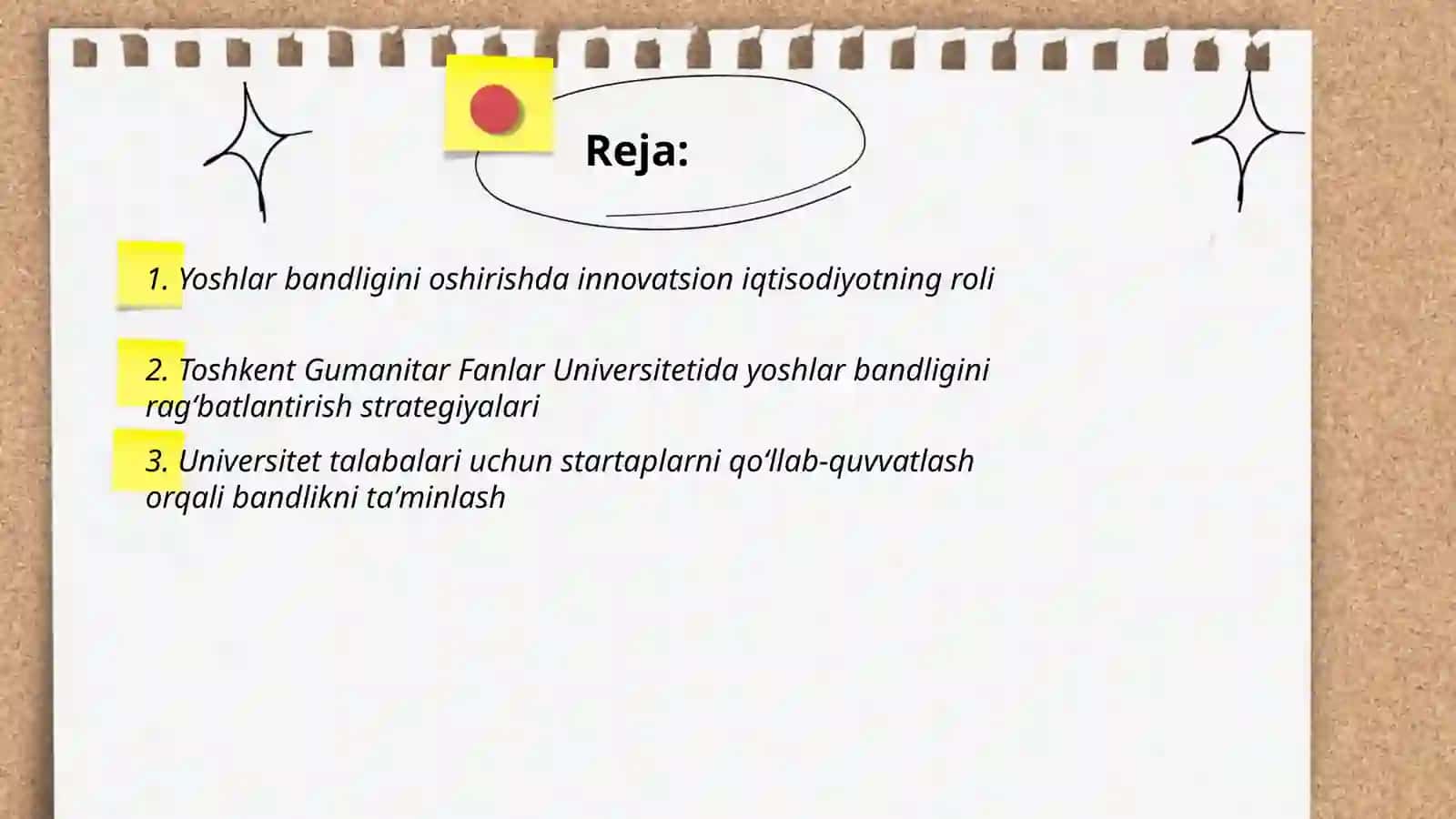 Yoshlar bandliki va inavatsion iqtisodiyod 2