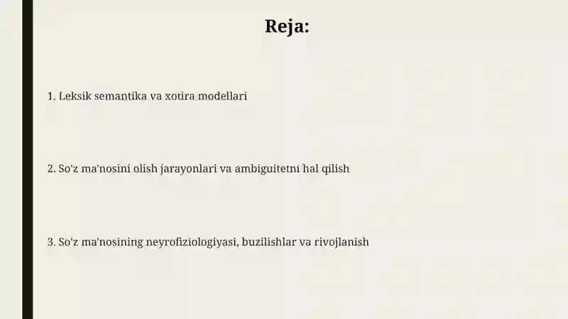 So'z manosini o'zlashtirishning psixolingvistik asoslari 2
