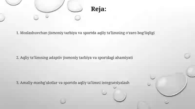 Adaptiv jismoniy tarbiya va sportda aqliy tarbiyaning õzaro boğliqligi 2