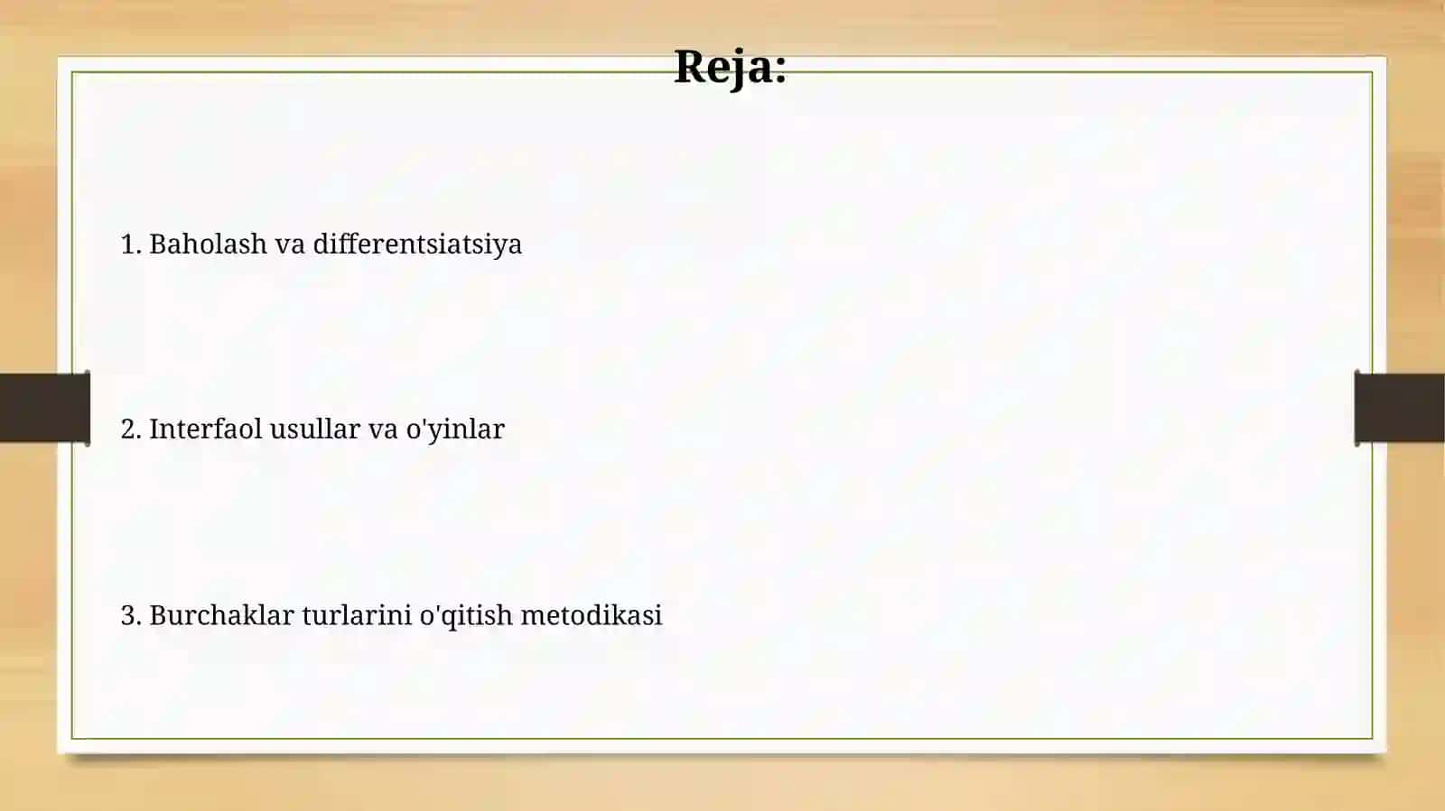 Burchaklarning turlari o'qitish metodikasi 2