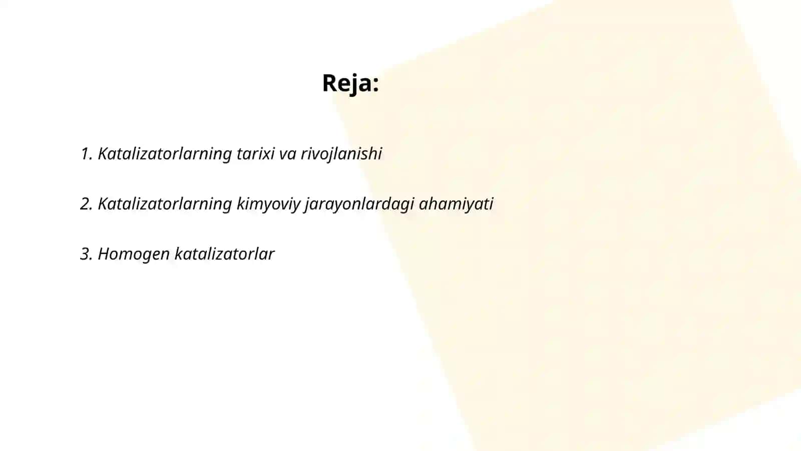 Katalizator haqidagi g‘oyalarning rivojlanishi 2