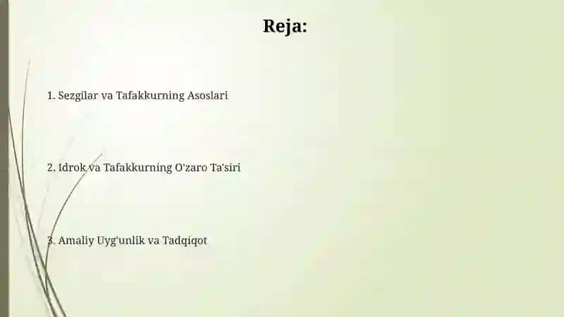 Hissiy bilish va tafakkur 2