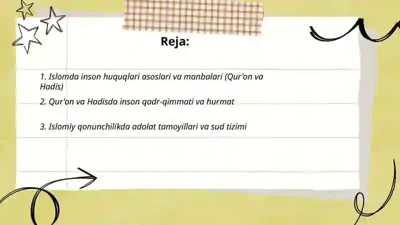 Islomda inson huquqlari himoyasi, ijtimoiy tenglik, adolat va tolerantlik 2
