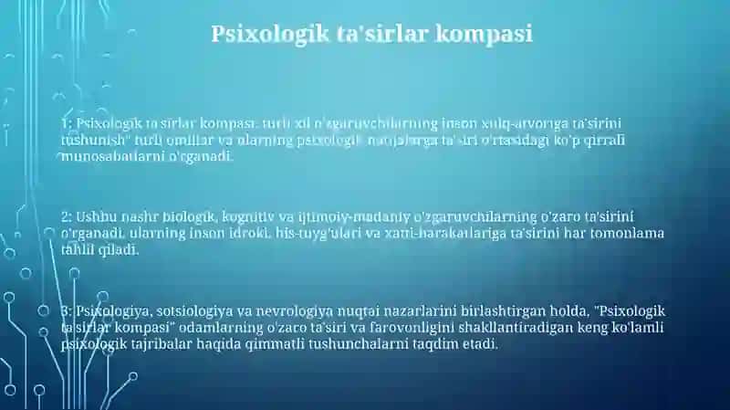 Psixologik Ta'Sirda Turli Yo'Nalishlarning Ta'Siri 2