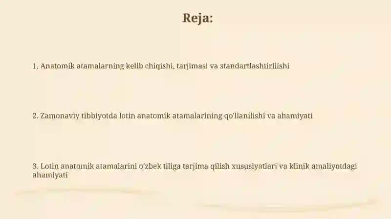 Tibbiyotda lotin tilida anatomik iboralarning tarjimasi va ishlatilishi 2