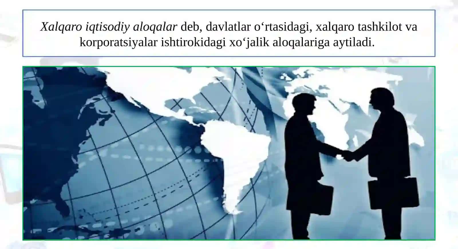 Xalqaro iqtisodiy aloqalar 2