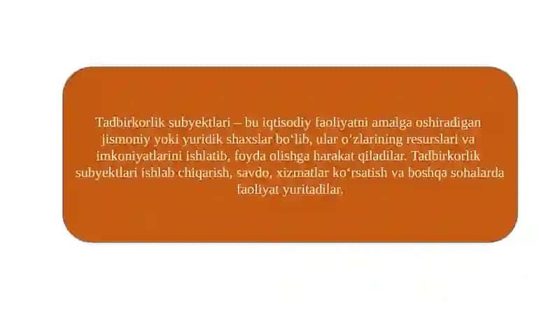 TADBIRKORLIK SUBYEKTLARINING EKSPORT SALOHIYATINI BAHOLASH 2
