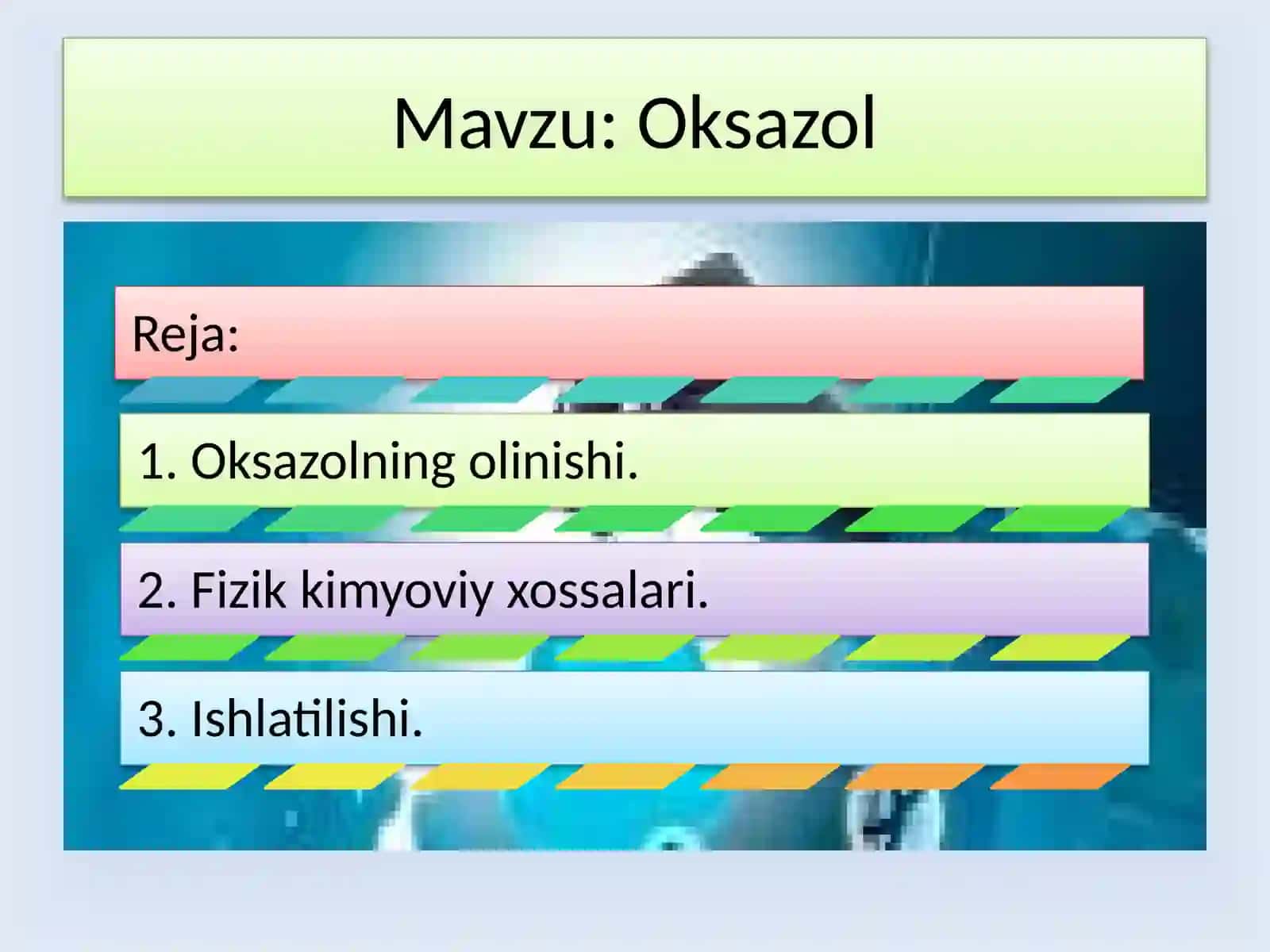 Tabiiy fanlar fakulteti 301 - kimyo guruhita labasi 2