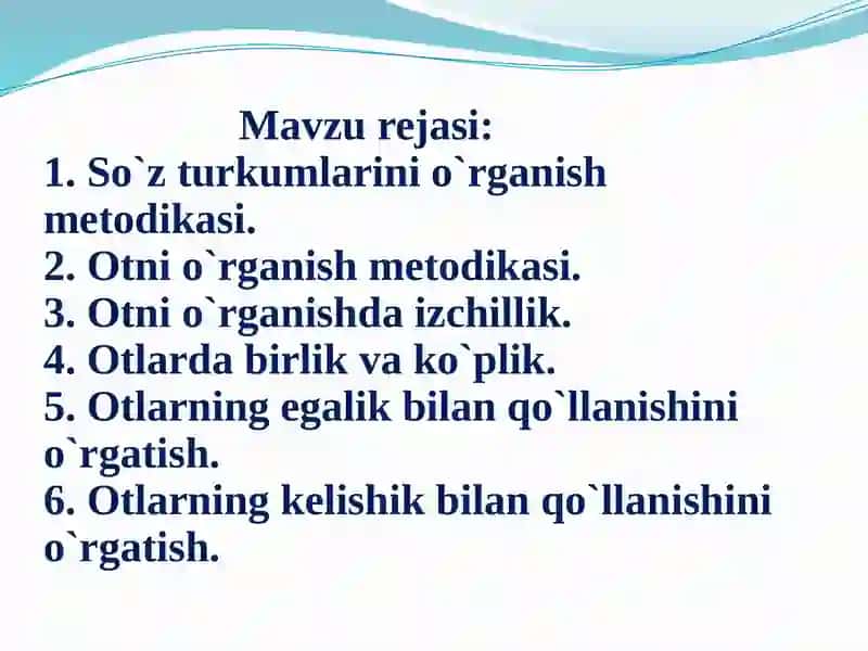 So‘zturkumlarinio`qitishmetodikasi 2