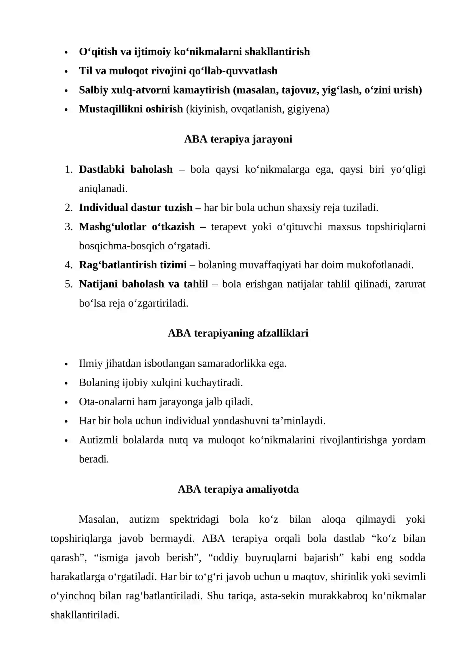 ABA terapiya haqida 2