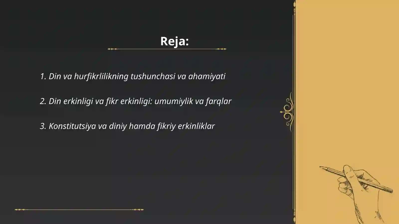 Din va hurfikrlilik 2