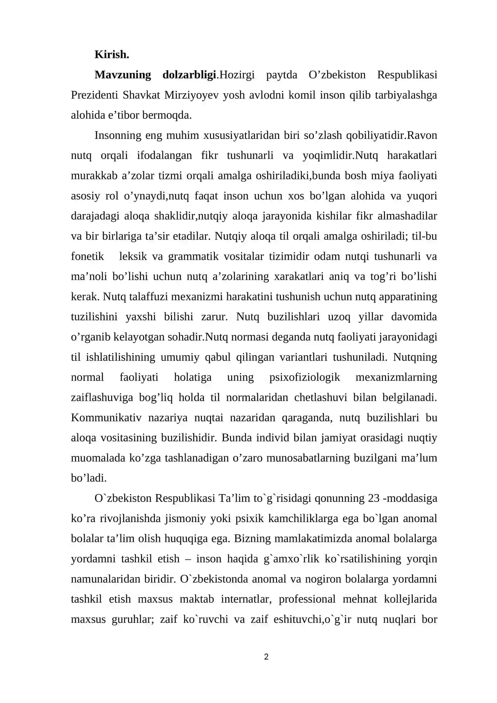 Ravon nutqni rivojlantirish metodikasi va vazifalari 2