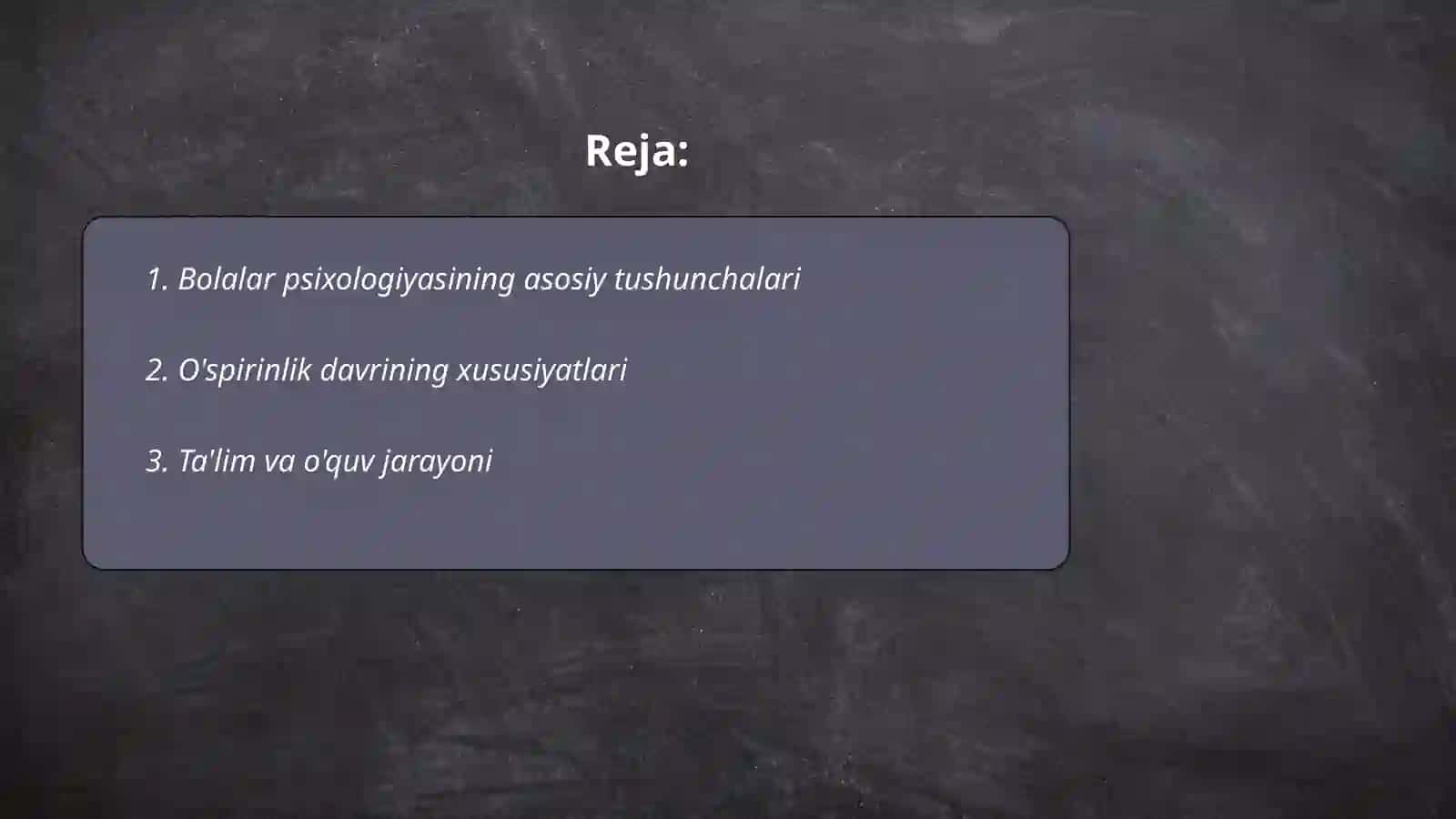 Bolalar va o'spirinlarni tushunish:Tadqiqotlarga asoslanga yondashuv 2