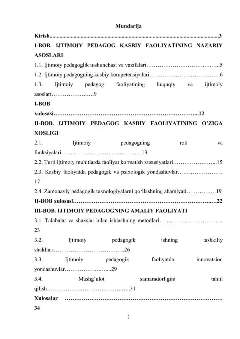 Ijtimoiy pedagog kasbiy faoliyatining o’ziga xosligi 2
