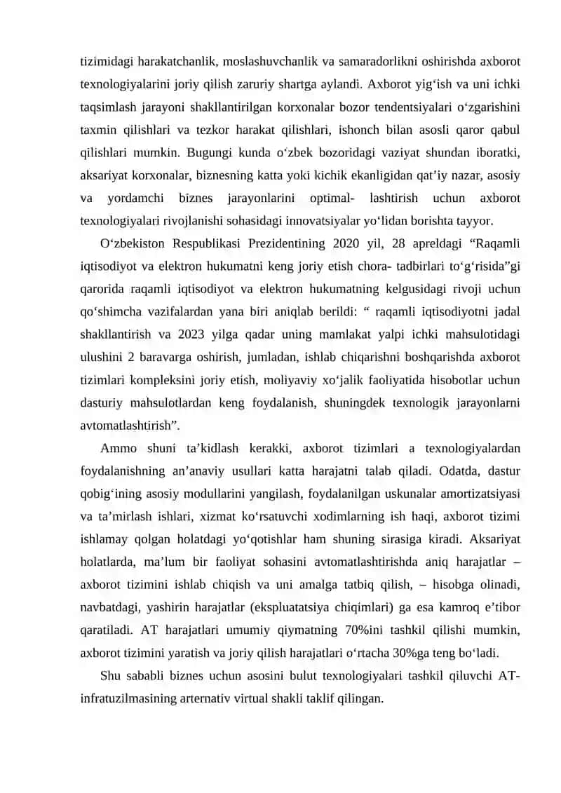 BULUTLI TEXNOLOGIYALAR TUSHUNCHASI VA TURLARI: SHAXSIY, UMUMIY, GIBRID BULUTLAR 2