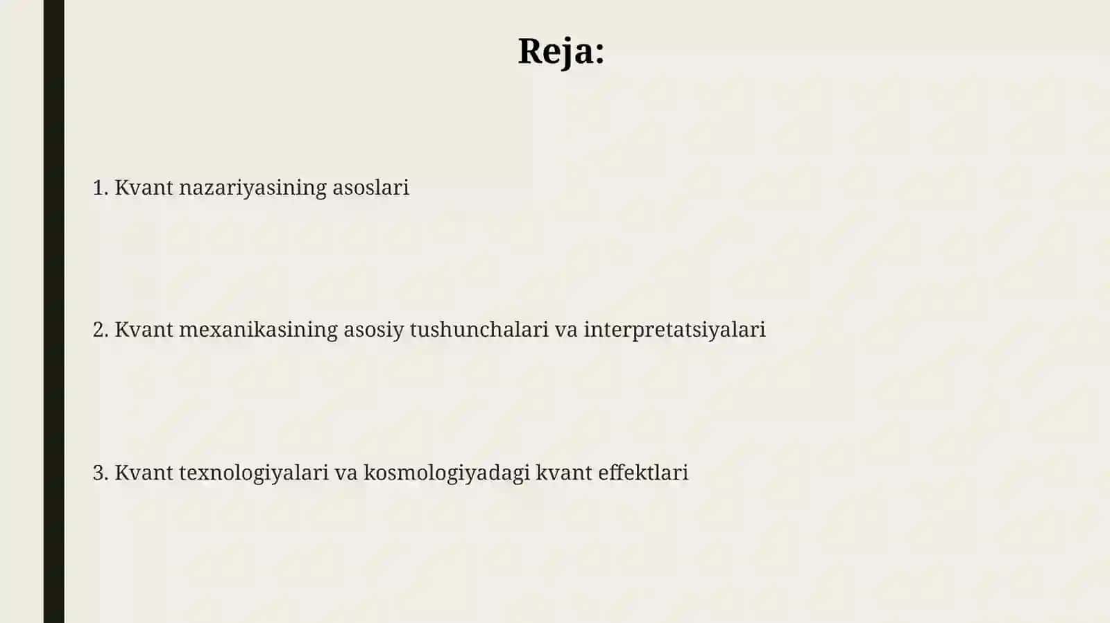 Kvant nazariyasi 2