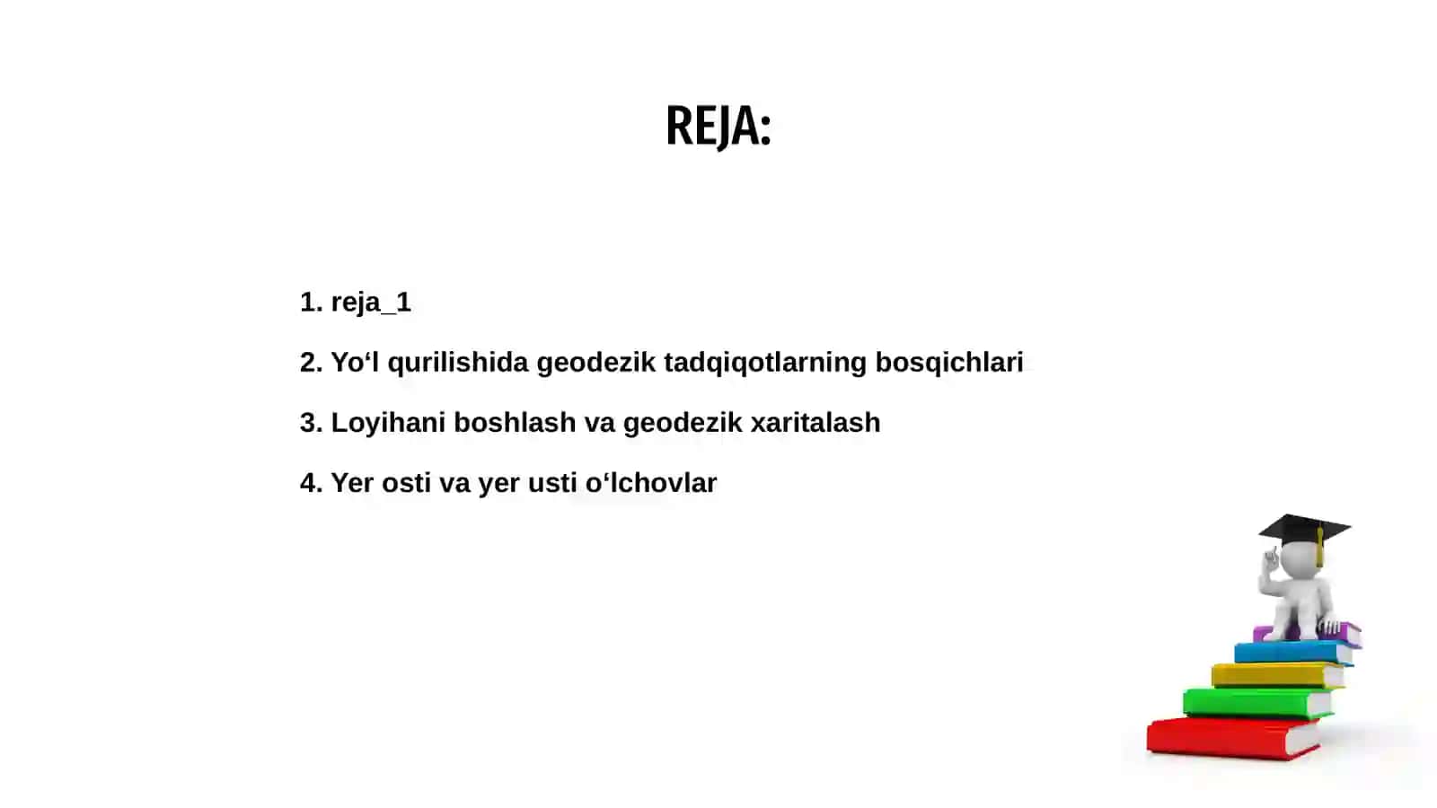 Yoʻl qurilishida bajariladigan geodezik rejalash ishlarining bosqichlari 2