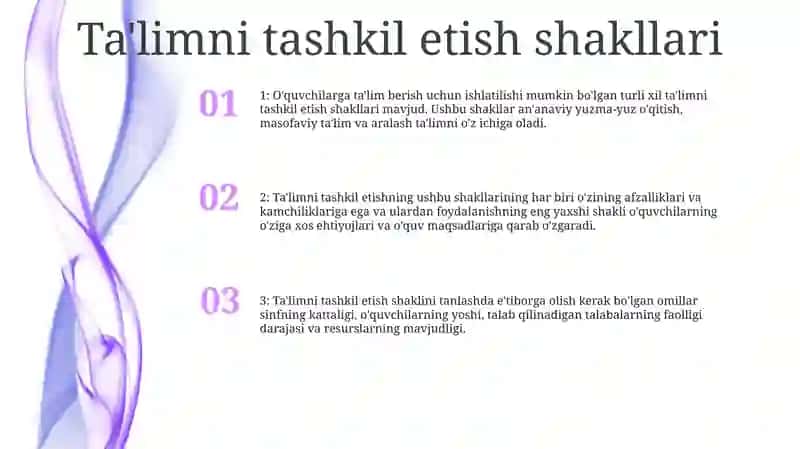 O'Quv Va Pedagogik Amaliyotni Tashkil Etish Shakillari 2