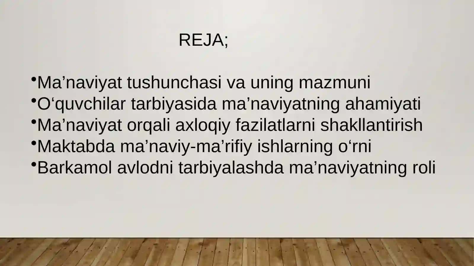 Maktab o‘quvchilarining har tomonlama kamol toptirishda ma’naviyatning roli 2