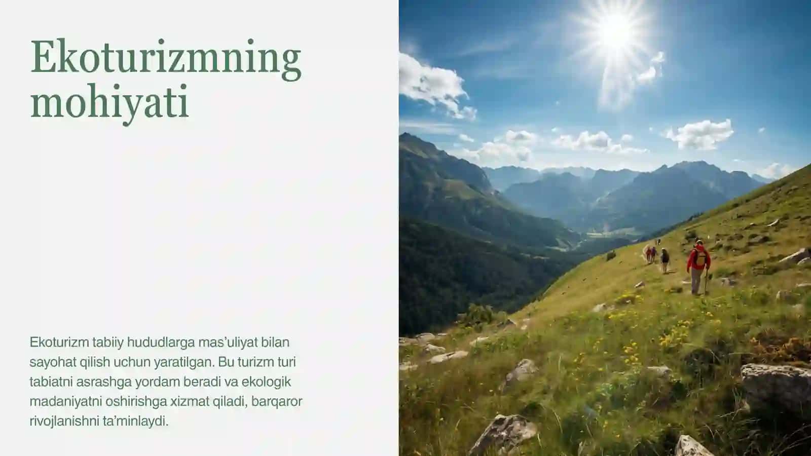 Ekoturizm va atrof-muhit muhofazasi 2