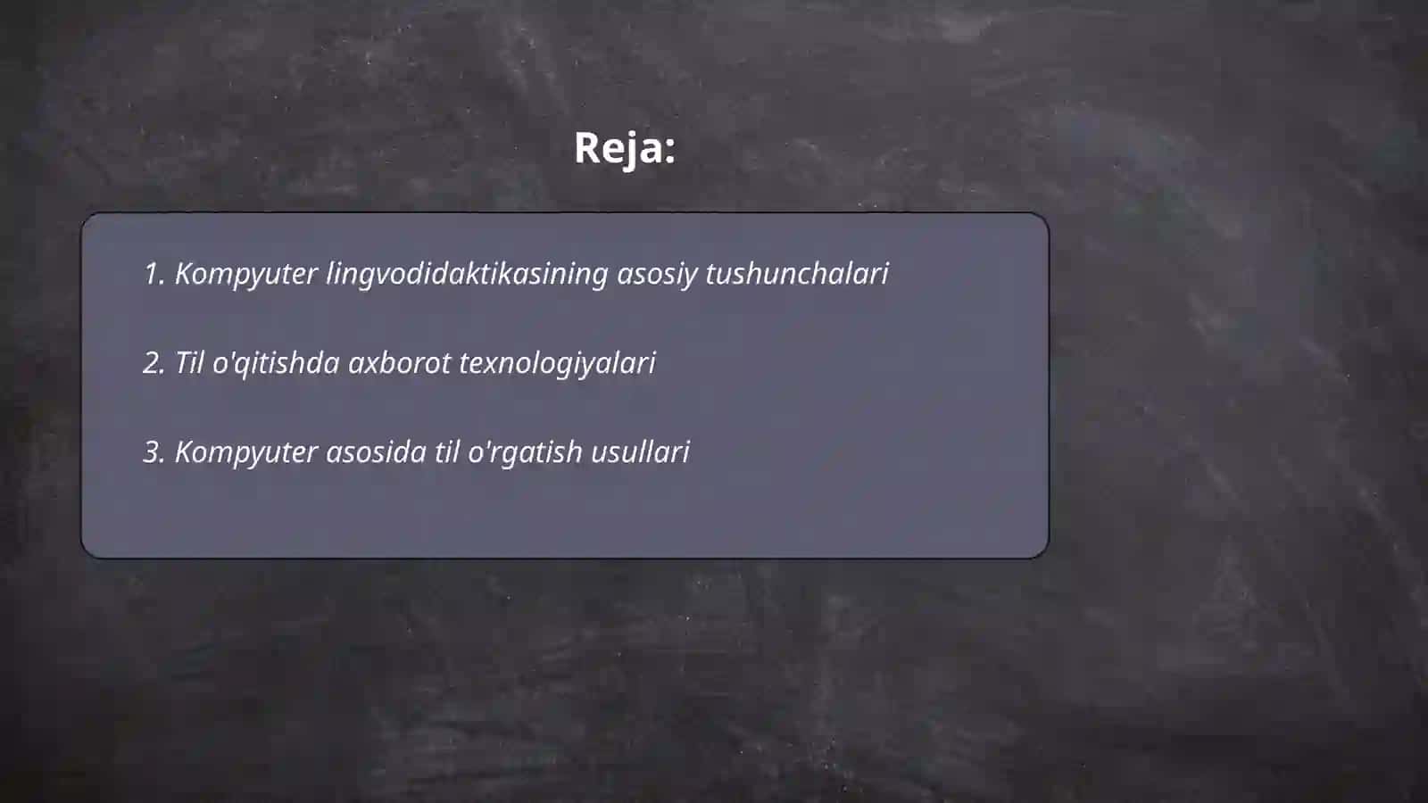 Kompyuter lingvodidaktikasi 2