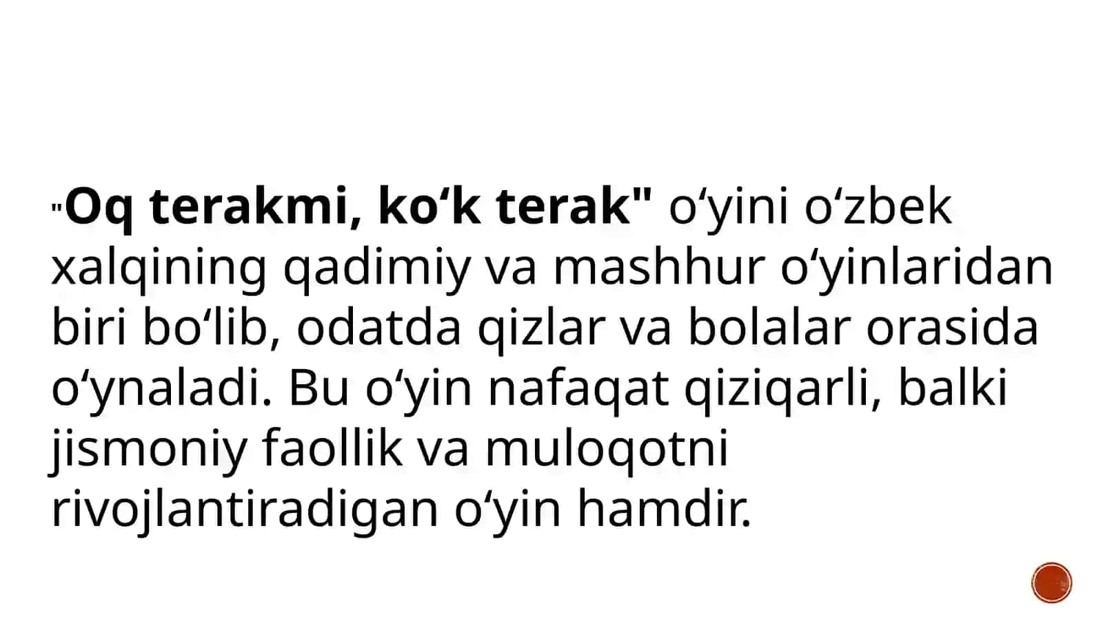o’zbek xalq o’yinlari 2