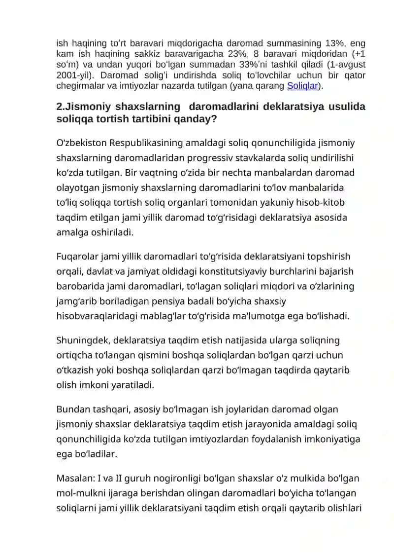 Jismoniy shaxs mezoniga ta’rif 2