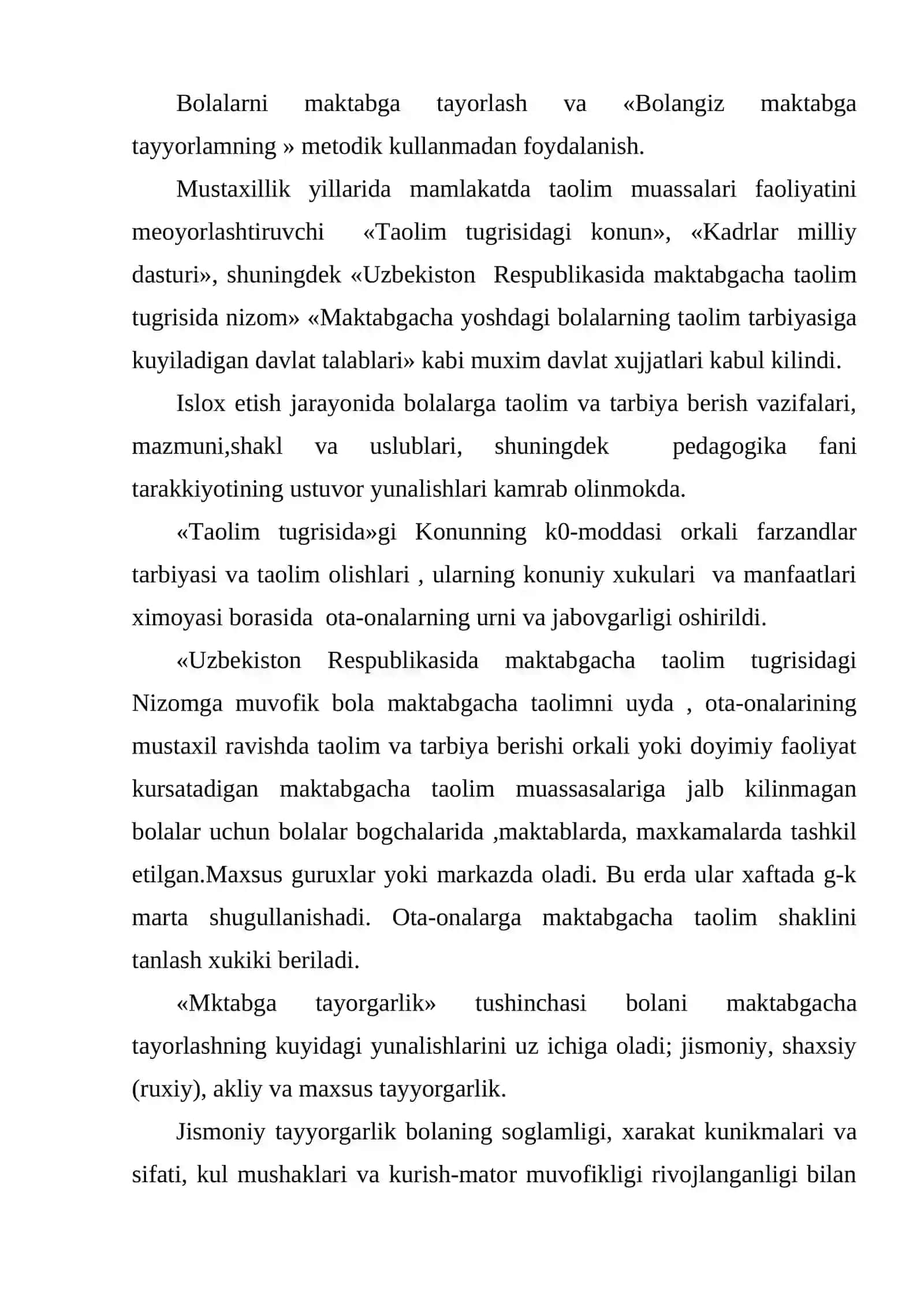 Bolangiz maktabga tayyormi metodik 2