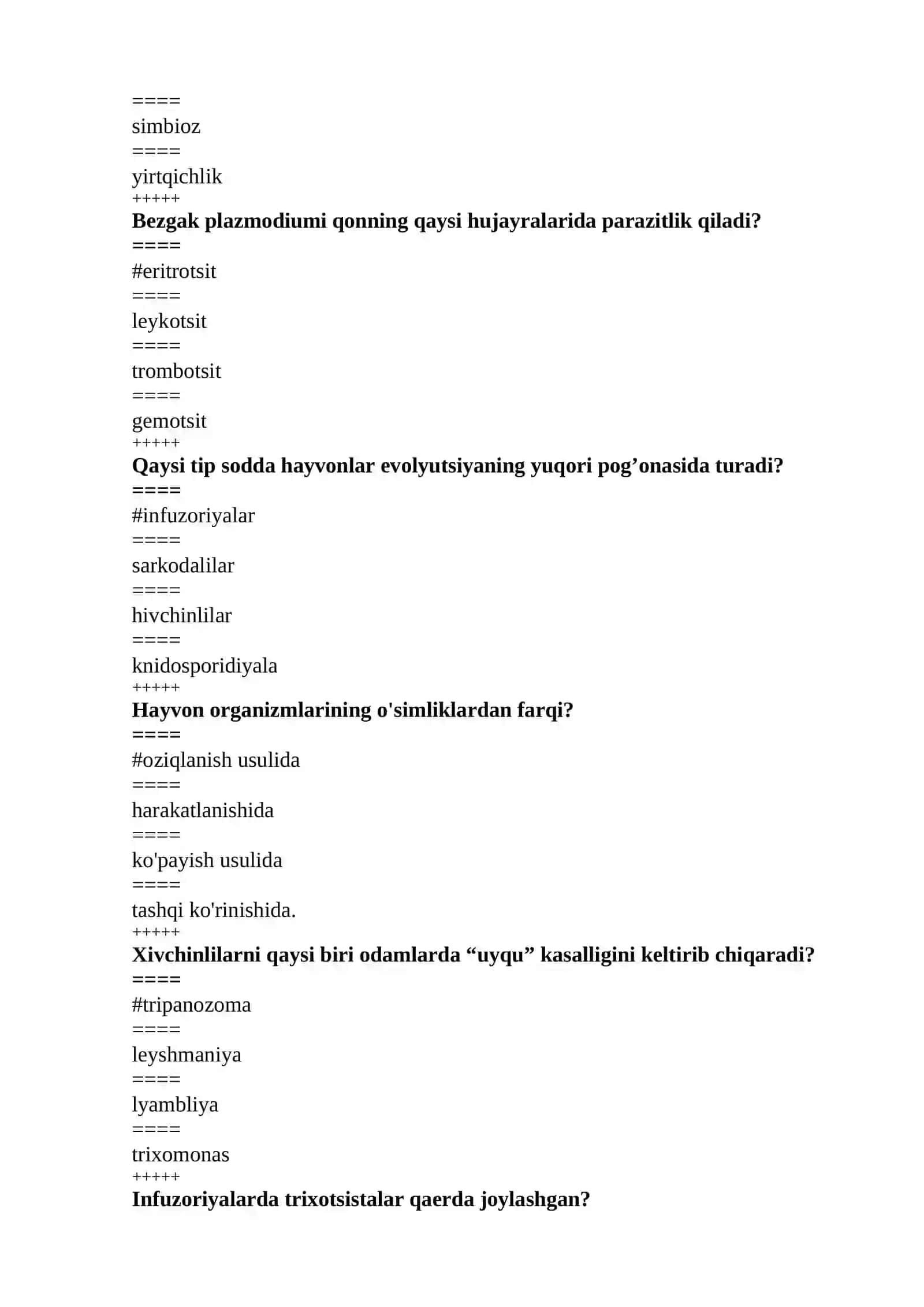 Mavzu: Sarkodalilarning xarakatlanish organoidlari; 2