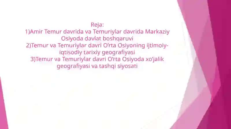 Amir Temur va Temuriylar davrida O'rta Osiyo tarixiy geografiyasi 2