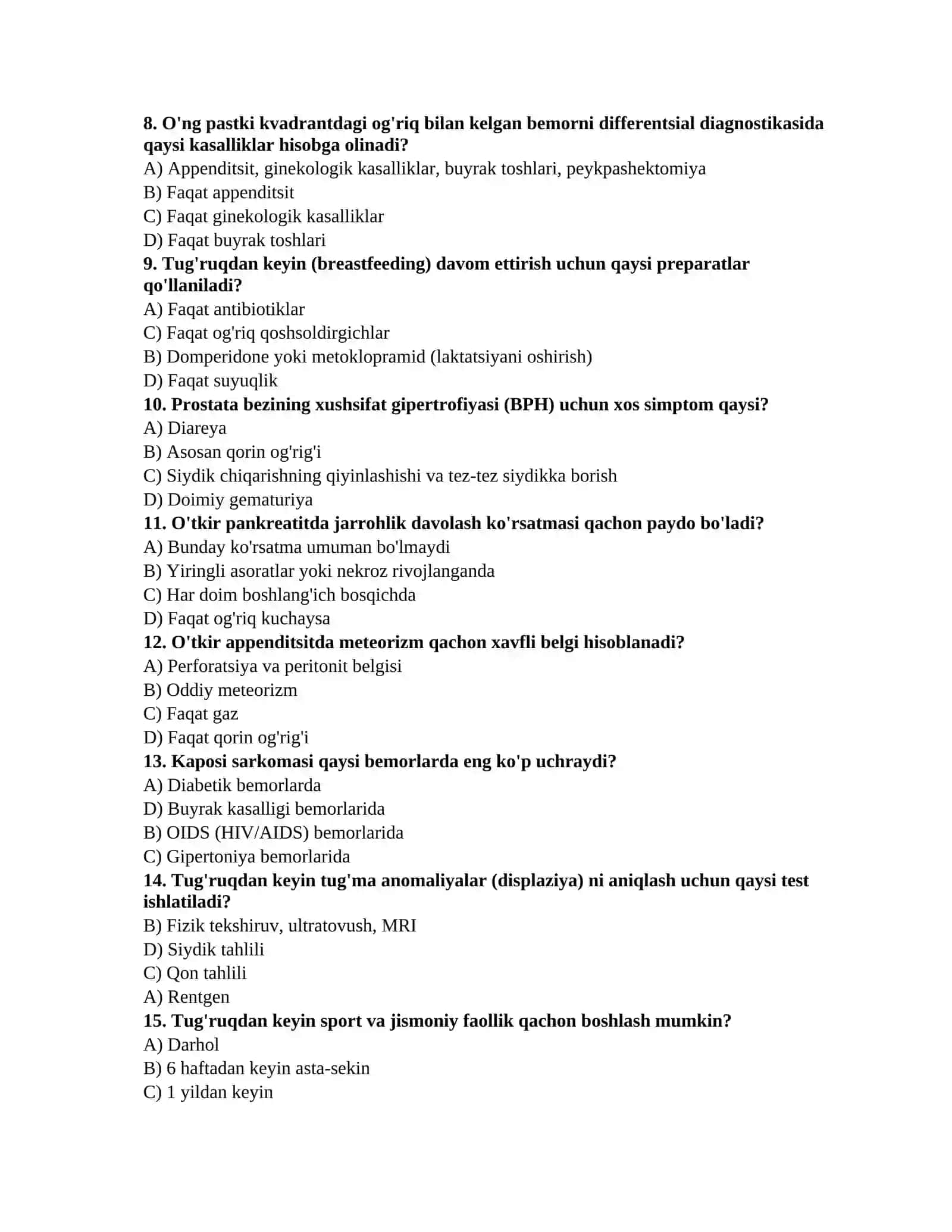 Labaratoriya testlari 2