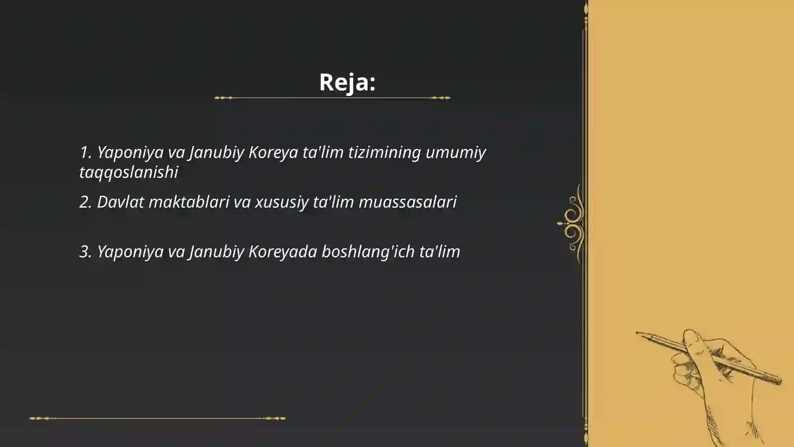 Yaponiya hamda Janubiy Koreya ta'lim tizimi 2